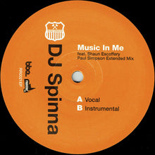 Load image into Gallery viewer, DJ Spinna : Music In Me (Paul Simpson Extended Mix) (12")
