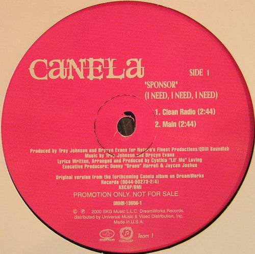 Canela : Sponsor (I Need I Need I Need) (12