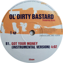 Load image into Gallery viewer, Ol' Dirty Bastard Featuring Kelis : Got Your Money (12")
