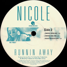 Load image into Gallery viewer, Nicole* : Runnin&#39; Away (E-Smoove Remixes) (12&quot;)
