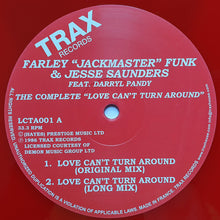 Load image into Gallery viewer, Farley "Jackmaster" Funk &amp; Jesse Saunders Feat. Darryl Pandy : The Complete Love Can't Turn Around (12", RE, RM, RP, Red)
