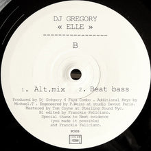 Load image into Gallery viewer, DJ Gregory : Elle (12")
