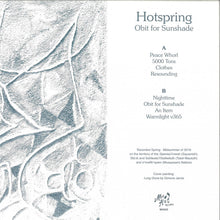 Load image into Gallery viewer, Hotspring : Obit For Sunshade (LP, Album)
