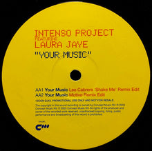 Load image into Gallery viewer, Intenso Project Featuring Laura Jaye : Your Music (12&quot;, Promo)
