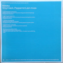 Load image into Gallery viewer, Moloko : Sing It Back (Peppermint Jam Mixes) (2x12", Promo)
