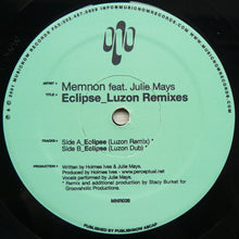 Load image into Gallery viewer, Memnon Feat. Julie Mays : Eclipse (Luzon Remixes) (12")
