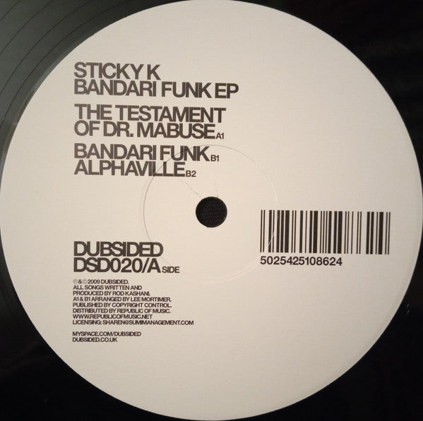 Sticky K : Bandari Funk EP (12