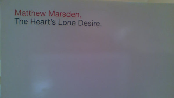 Matthew Marsden : The Heart's Lone Desire (K-Klass Remixes) (12