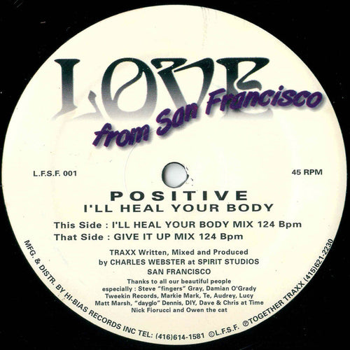 Positive : I'll Heal Your Body (12