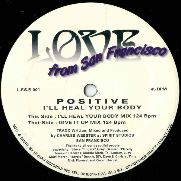 Positive : I'll Heal Your Body (12