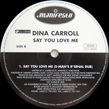 Load image into Gallery viewer, Dina Carroll : Say You Love Me (12&quot;, Promo)
