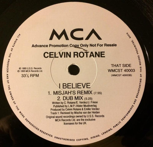 Celvin Rotane : I Believe (12