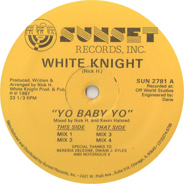 White Knight : Yo Baby Yo (12