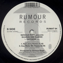 Load image into Gallery viewer, Serious Rope Presents Sharon Dee Clarke : Happiness (12&quot;)
