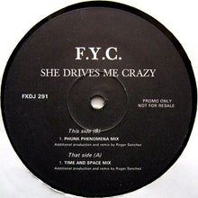 Load image into Gallery viewer, F. Y. C.* : She Drives Me Crazy (2x12", Promo)
