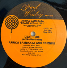 Load image into Gallery viewer, D.J. Afrika Bambaataa* : Death Mix — Live!!! (12", Single)
