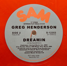 Load image into Gallery viewer, Greg Henderson : Dreamin (12&quot;, EP, Single, RE, RM, RP, Ora)

