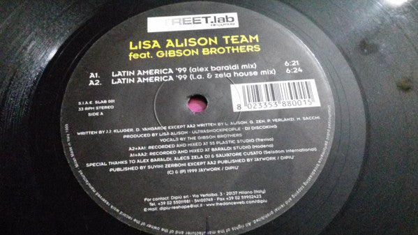 Lisa Alison Team* Feat. Gibson Brothers : Latin America '99 (12