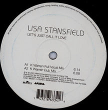 Load image into Gallery viewer, Lisa Stansfield : Let's Just Call It Love (12", Promo)
