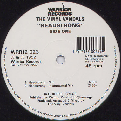 The Vinyl Vandals* : Headstrong (12