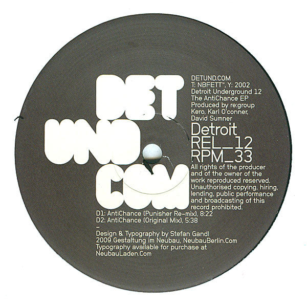 Re:Group : The AntiChance EP (12