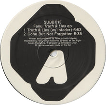 Load image into Gallery viewer, Fanu : Truth &amp; Lies EP (12&quot;, EP)
