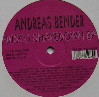 Andreas Bender : Disco Shakedown EP (12