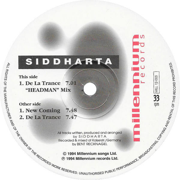 Siddharta* : De La Trance (12