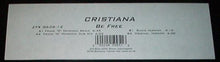 Load image into Gallery viewer, Cristiana* : Be Free (12&quot;, Promo, W/Lbl)
