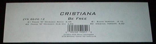 Cristiana* : Be Free (12