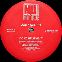 Load image into Gallery viewer, Joey Negro : Do It, Believe It (12")
