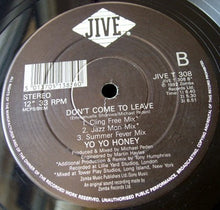 Load image into Gallery viewer, Yo Yo Honey : Don&#39;t Come To Leave (12&quot;, Single)
