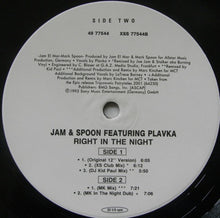 Load image into Gallery viewer, Jam &amp; Spoon Featuring Plavka : Right In The Night (Fall In Love With Music) (12")
