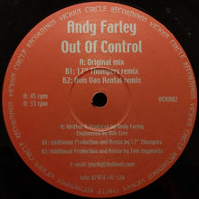 Load image into Gallery viewer, Andy Farley : Out Of Control (12")
