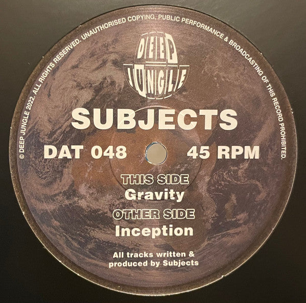 Subjects (5) : Inception / Gravity  (12