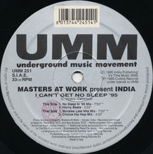Load image into Gallery viewer, Masters At Work Present India : I Can't Get No Sleep '95 (12")
