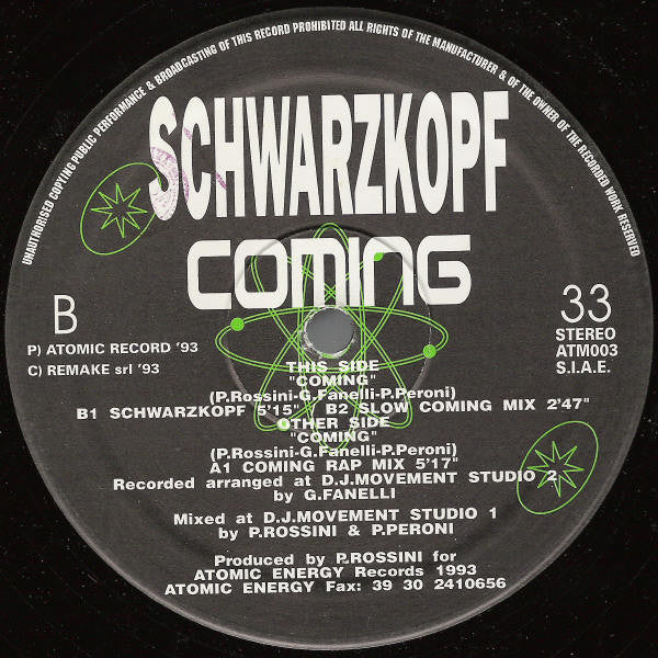 Schwarzkopf : Coming (12