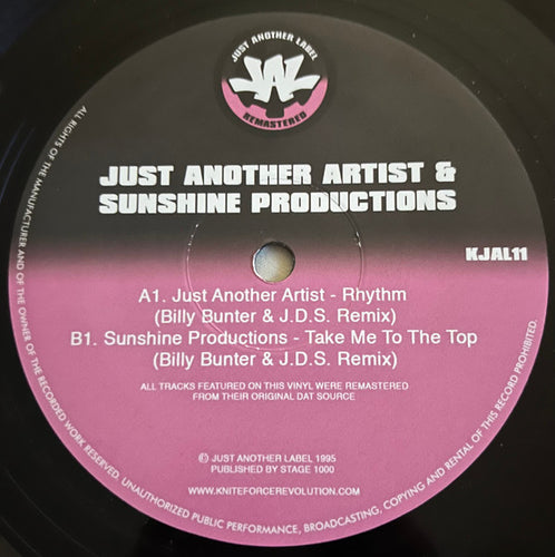 Just Another Artist & Sunshine Productions : Rhythm / Take Me To The Top (Remixes) (10