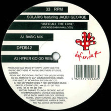 Load image into Gallery viewer, Solaris (20) Featuring Jaqui George* : Used All The Love (12&quot;)

