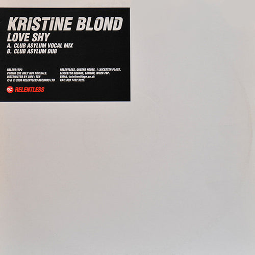 Kristine Blond : Love Shy (Club Asylum Mixes) (12