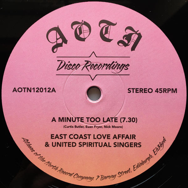 East Coast Love Affair (2) & United Spiritual Singers : A Minute Too Late (12