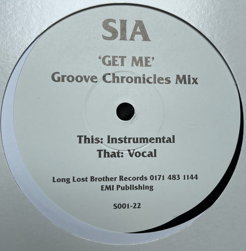 Sia : Get Me (Groove Chronicles Mix) (12