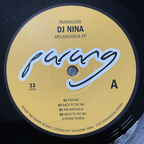 DJ Nina (4) : Melancholia EP (12