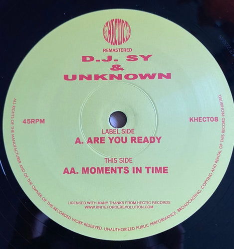 D.J. Sy & Unknown* : Are You Ready / Moments In Time (12