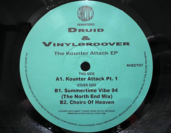 Druid* & Vinylgroover : The Kounter Attack EP (12
