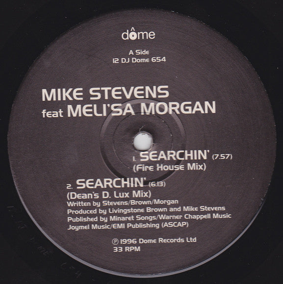 Mike Stevens Featuring Meli'sa Morgan : Searchin' (12