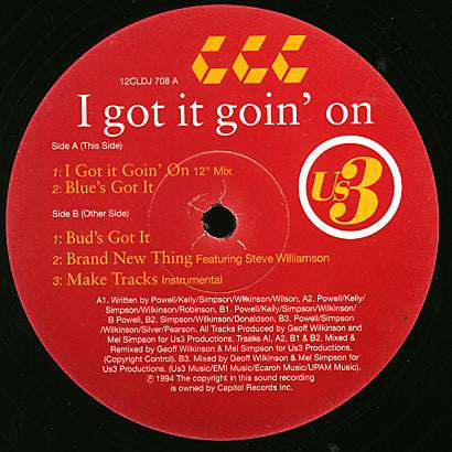 Us3 : I Got It Goin' On (12