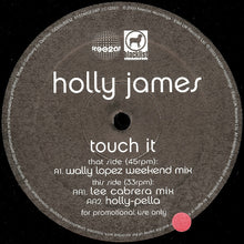 Load image into Gallery viewer, Holly James : Touch It (12&quot;, Promo)

