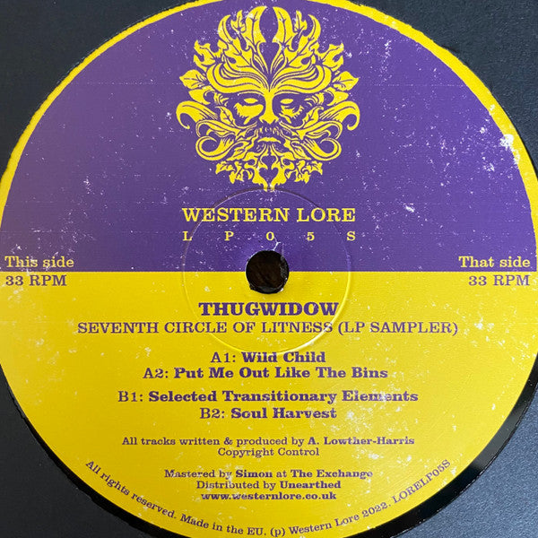 Thugwidow : Seventh Circle Of Litness LP Sampler (12