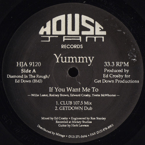 Yummy : If You Want Me To (12